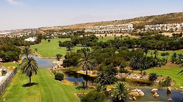 Vista del campo de golf de Almerimar.