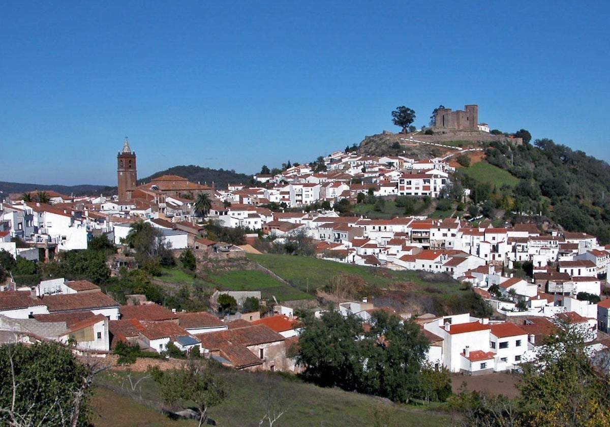 Panorámica de Cortegana, en la sierra de Huelva