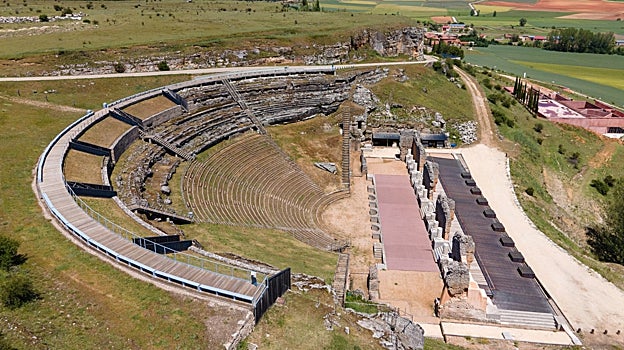 El teatro romano de Clunia Sulpicia podía acoger hasta 9.000 espectadores