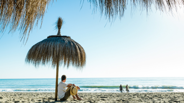 Imagen de la playa de Los Álamos. Torremolinos