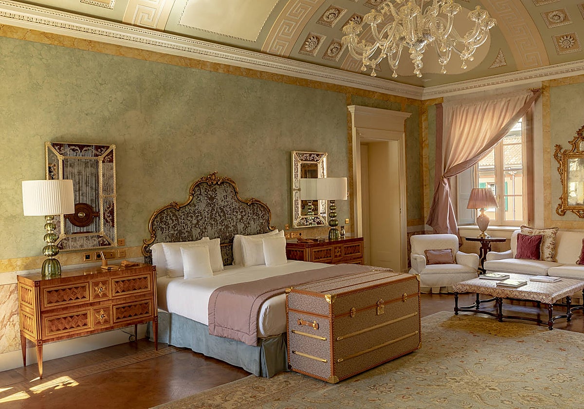 Una de las 24 habitaciones del hotel italiano Passalacqua