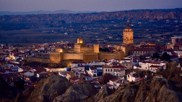 La catedral y la alcazaba de Guadix