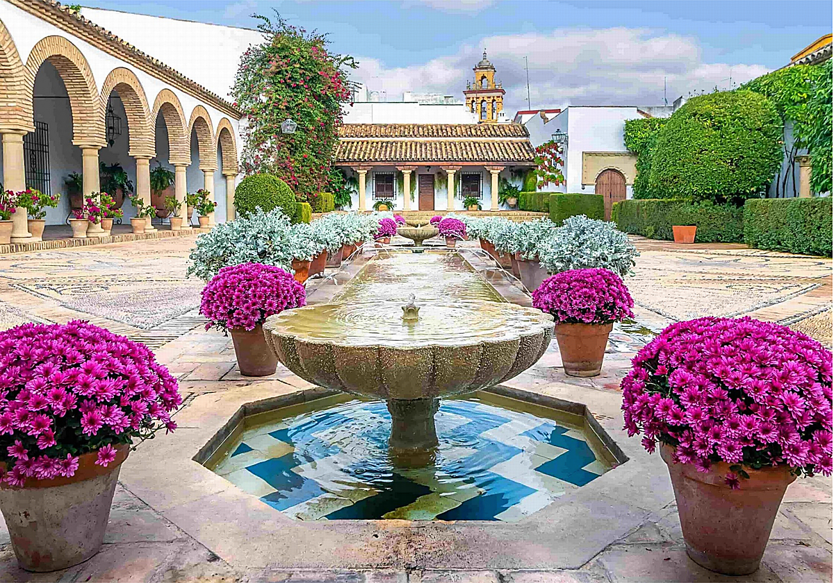 Imagen del patio del Palacio de Viana, Córdoba