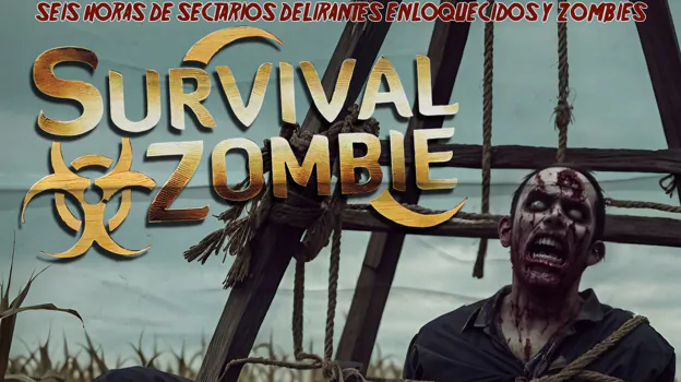 Cartel del Survival Zombie de Almaraz