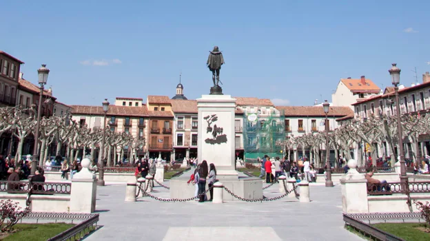 Imagen de la plaza de Cervantes de Alcalá de Henares