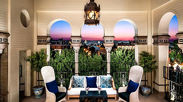 Vistas desde la suite El Torreón del Hotel Alfonso XIII de Sevilla.
