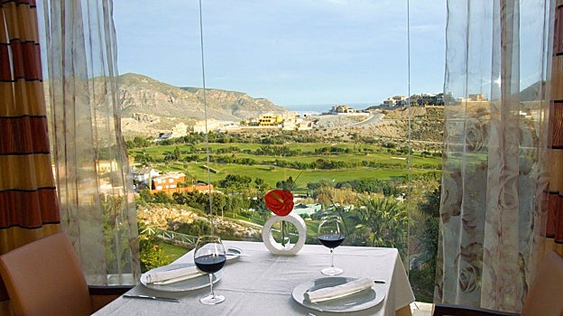 Vistas desde el restaurante El Mirador del Hotel Envía.