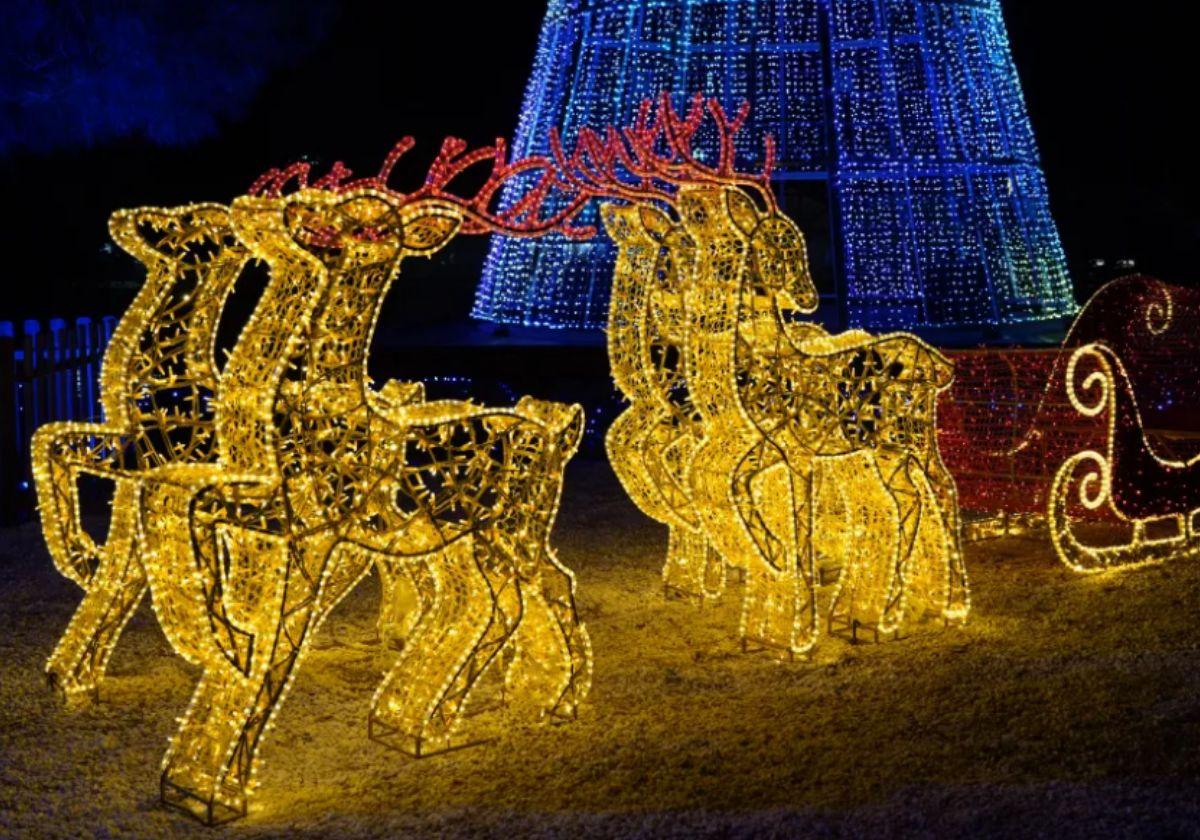 Uno de los emplazamientos luminosos de las Mágicas Navidades de Torrejón de Ardoz