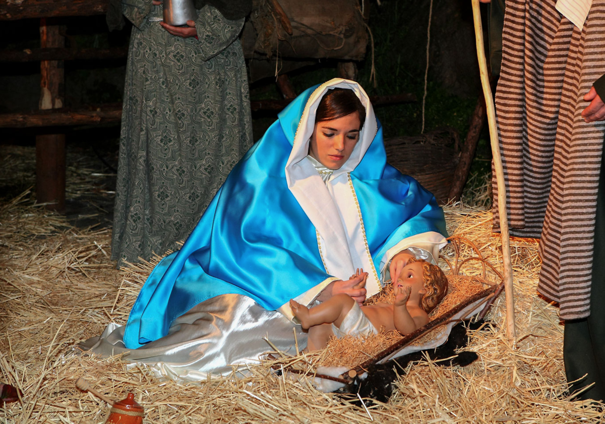 Imagen de la Virgen María del Belén Viviente de Buitrago del Lozoya