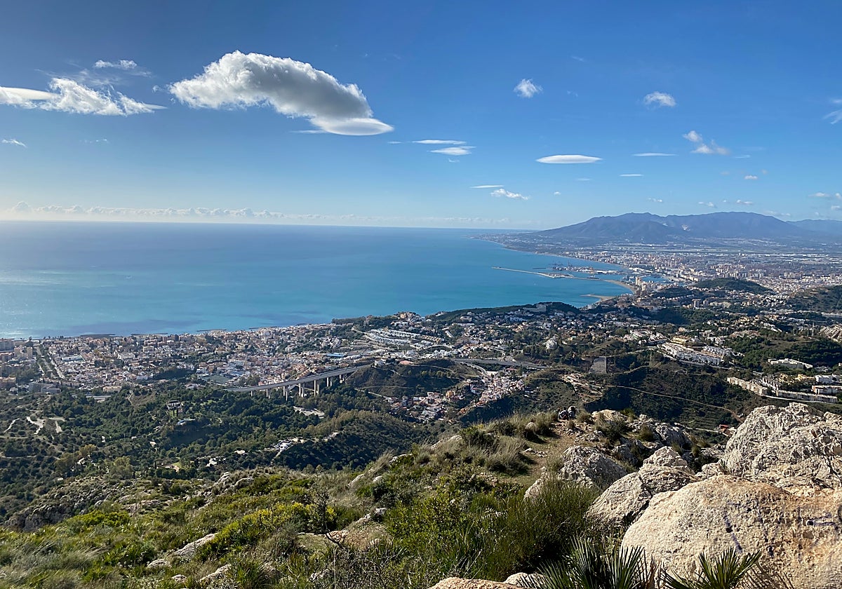 Panorámica de Málaga desde el monte San Antón