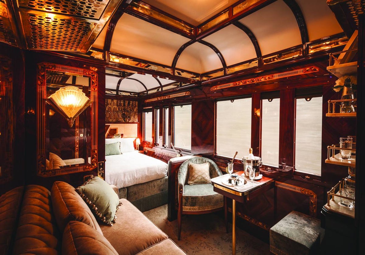 Una de las suites del Venice Simplon-Orient-Express