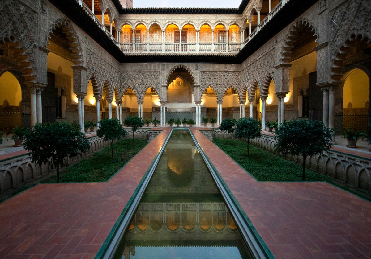 Uno de los patios más emblemáticos del Real Alcázar de Sevilla, monumento considerado como Patrimonio de la Humanidad