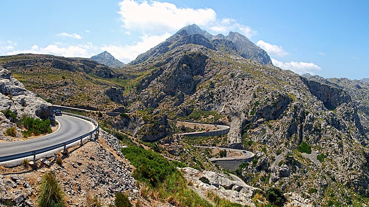Ascenso al puerto Colls dels Reis por la carretera MA 2141, también conocida como Sa Calobra
