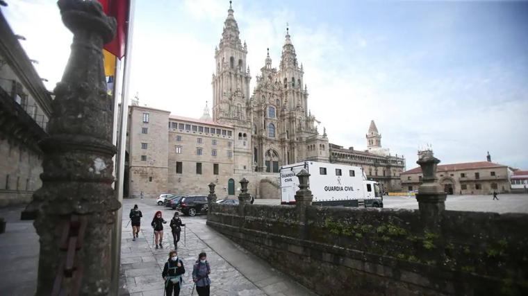 La Plaza del Obradoiro de Santiago de Compostela