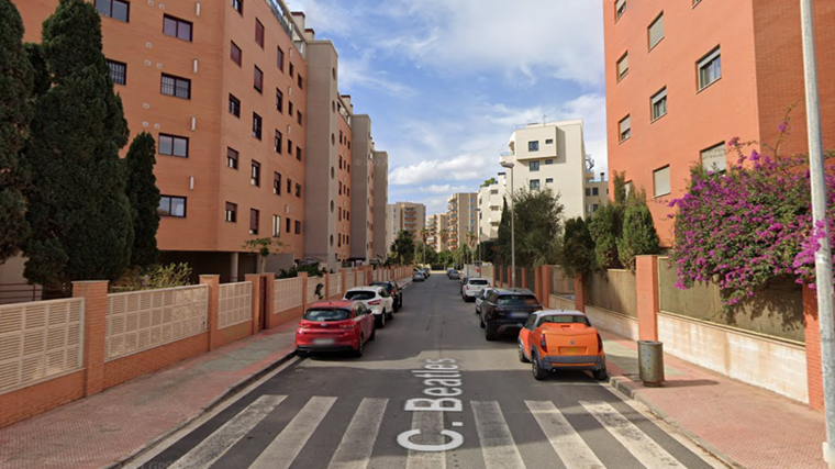 Calle Beatles, en Almería