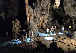 Interior de la cueva paleolítica de Ardales