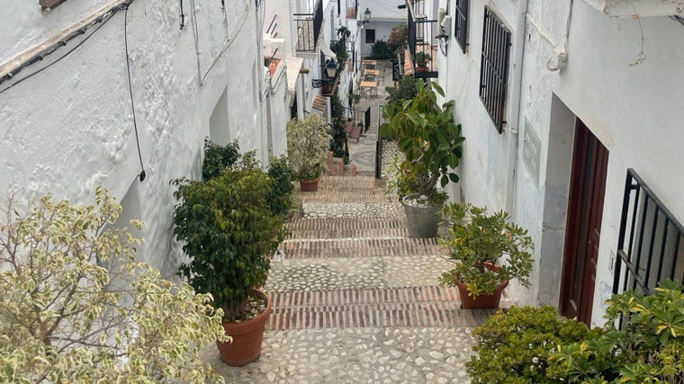 Una de las calles típicas de Frigiliana