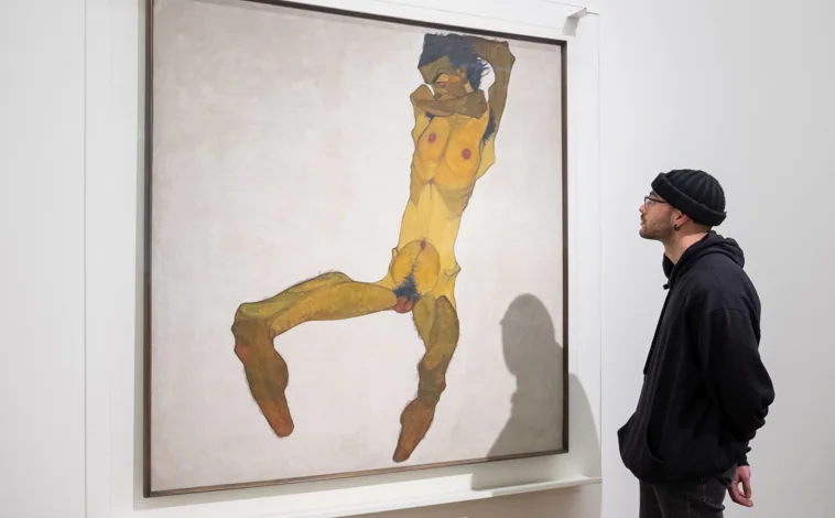 Imagen principal - En el Museo Leopold está la mayor colección de Schiele del mundo, y obras maestras de Gustav Klimt, gran amigo y mentor de Schiele