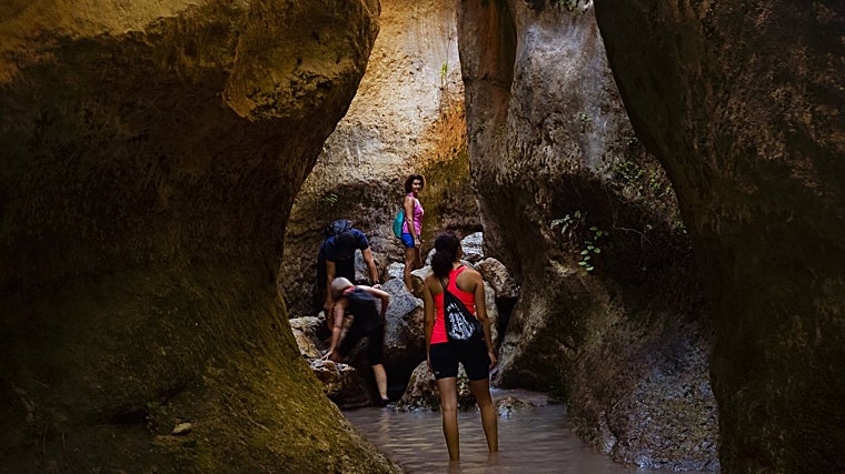 Juego de luces y sombras en el Barranco de la Luna