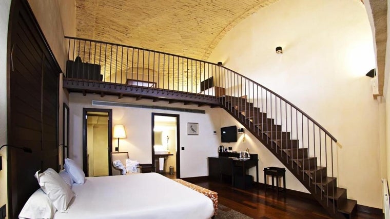 Una de las habitaciones del Hotel Convento Aracena & Spa