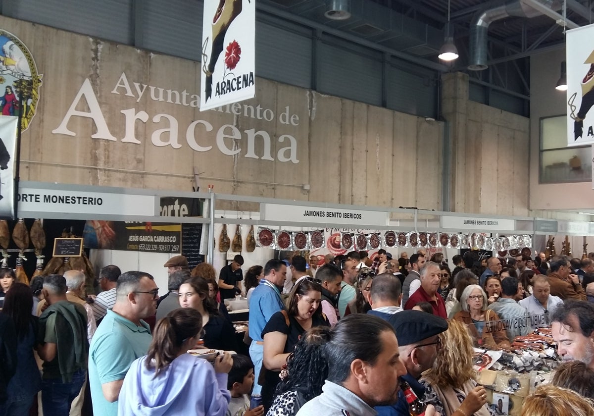 Imagen de una de las ediciones de la Feria del Jamón en Aracena