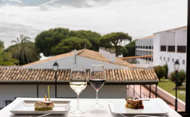 Vistas desde el restaurante del Parador de Mazagón (Huelva)