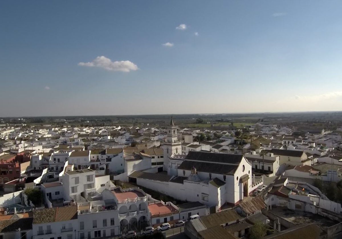 Vista aérea de Aznalcázar