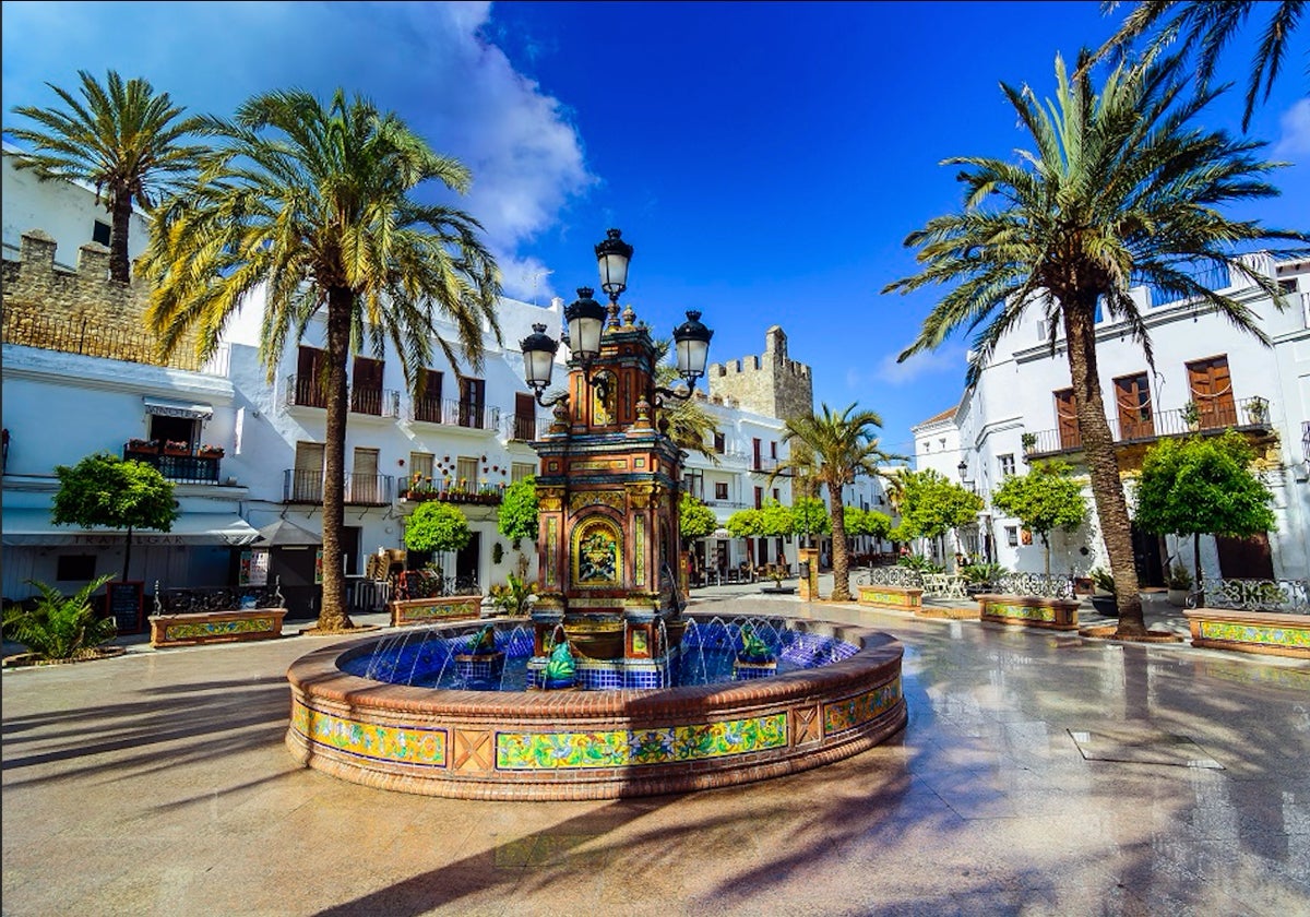 Plaza de España en Vejer de la Frontera (Cádiz)