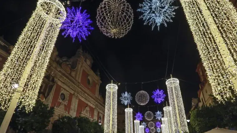 Luces de Navidad de Sevilla en una imagen de archivo