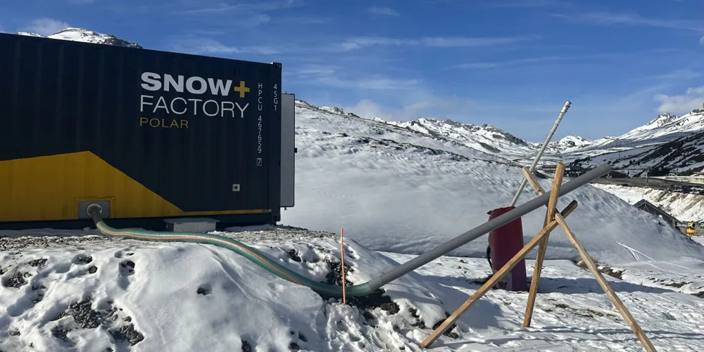 Formigal-Panticosa ensaya una tecnología que permite crear nieve con hasta 35º