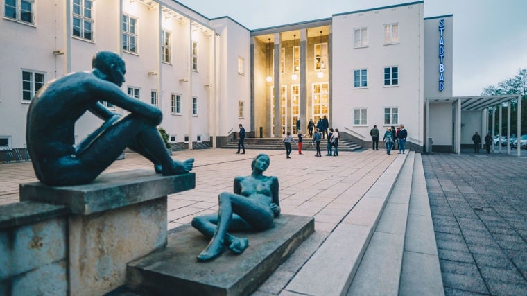 Piscina municipal de Chemnitz, una de las capitales europeas de la cultura