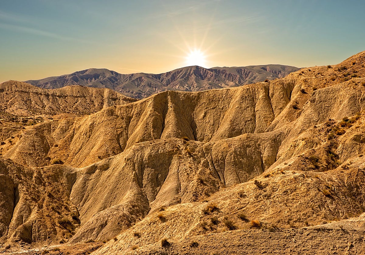 Una imagen del cinematográfico desierto de Tabernas, único en Europa