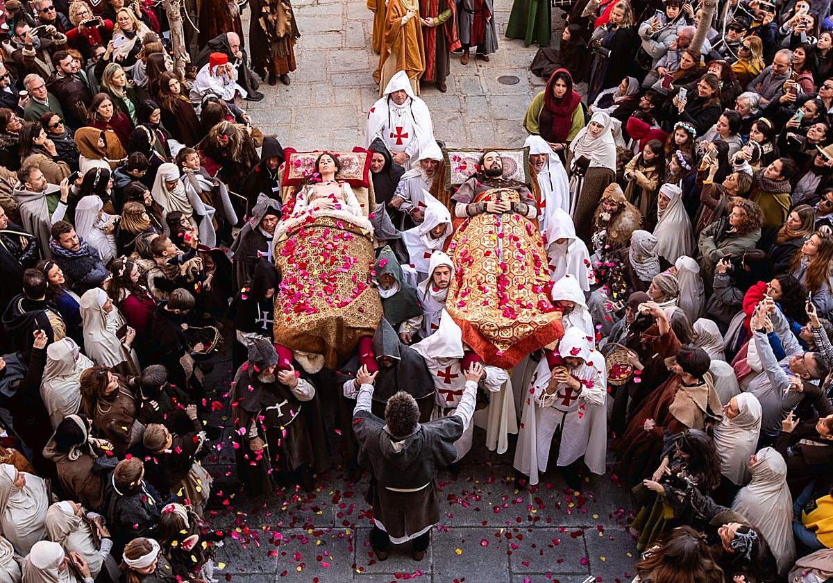 Los Amantes de Teruel durante la celebración en 2024