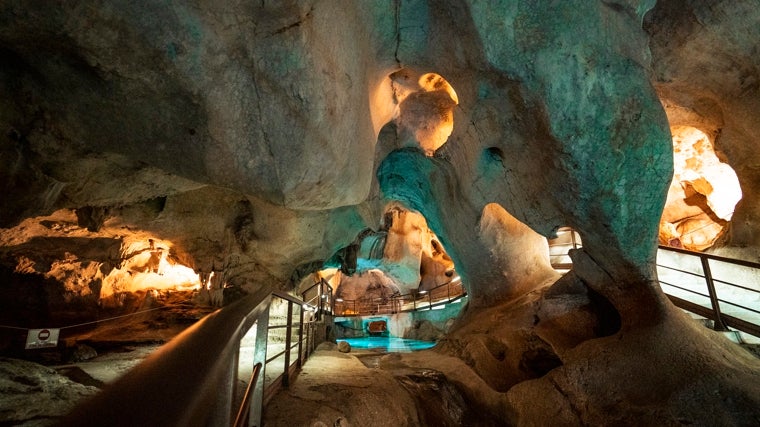 Vista del interior de la cueva