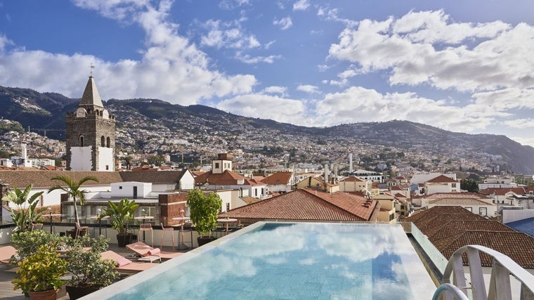 Funchal desde la azotea del Barceló Funchal Oldtown.