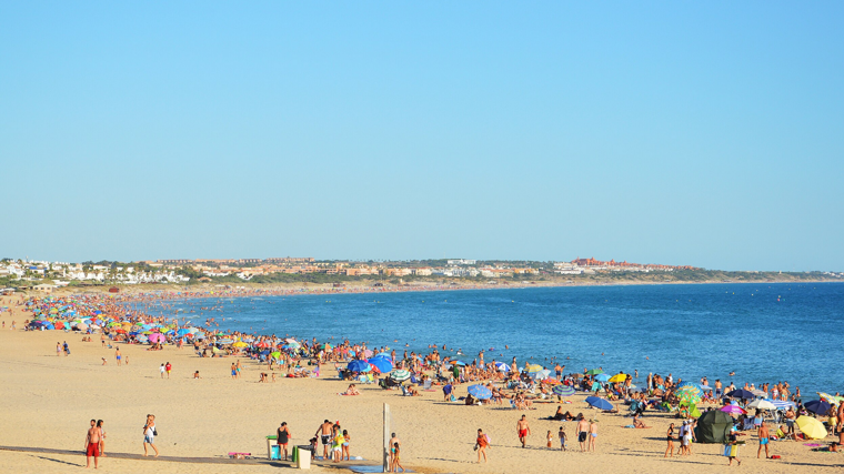 Imagen de la playa de La Barrosa