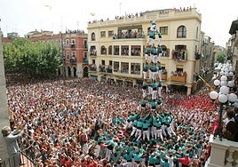 Las torres humanas que asombran al mundo, protagonistas de la Fiesta Mayor de Vilafranca del Penedès