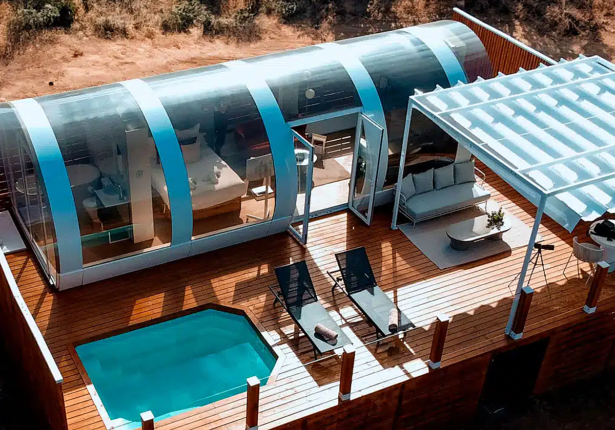 Imagen del alojamiento denominado tubbo, con terraza y piscina privada