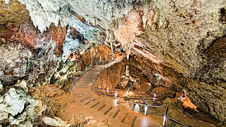 La cueva tiene un total de 20 kilómetros de galerías