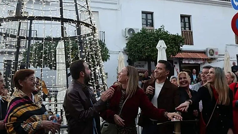 El alumbrado de las luces de Torrox