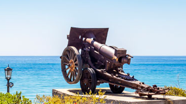 Cannons of the Battery Park in Torremolinos