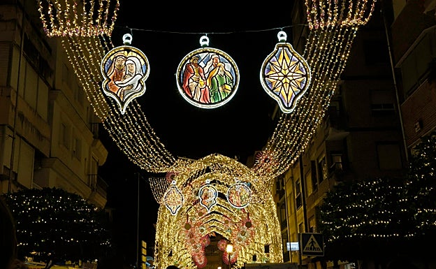 Guirnaldas de luz en Puente Genil