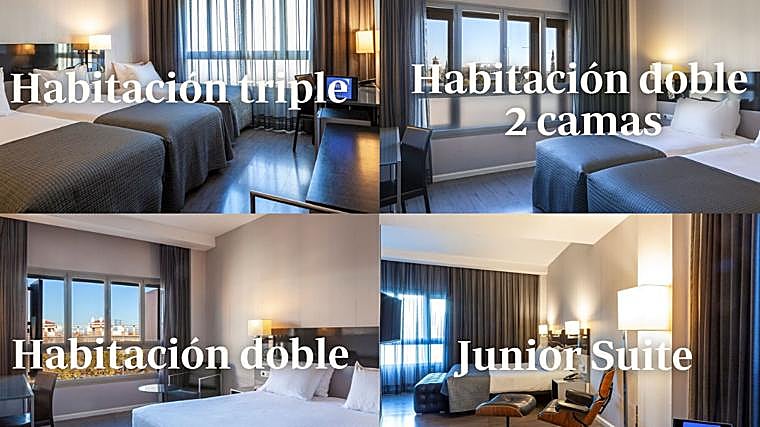 Imagenes de las habitaciones de hotel Porcel Torneo