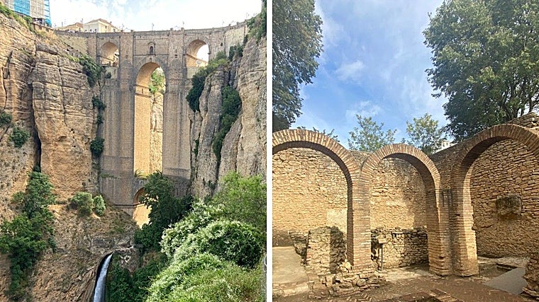 Vistas da nova trilha e banhos árabes