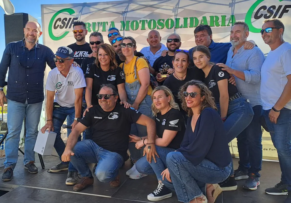 200 moteros participaron en la V Ruta Moto-Solidaria de CSIF