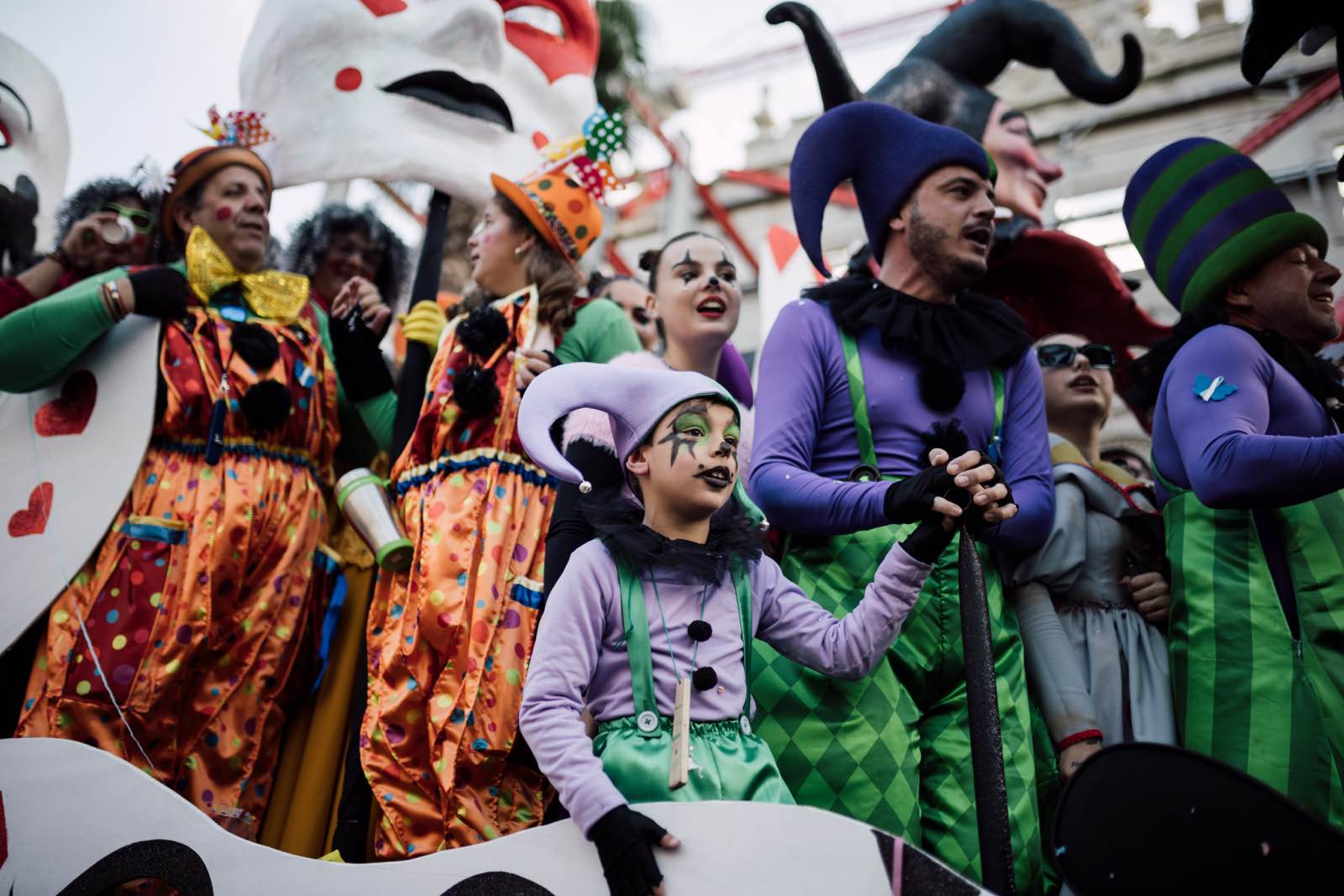 La gran cabalgata del Carnaval Colombino, en imágenes