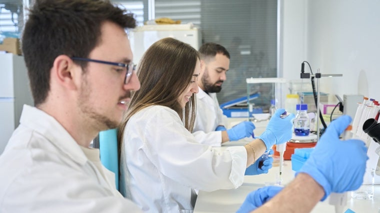 Trabajando en el laboratorio