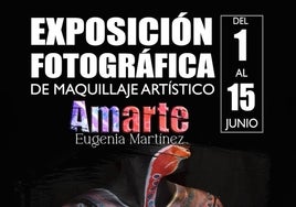 Los trabajos de maquillaje artístico de Eugenia Martínez se exponen en Punta Umbría