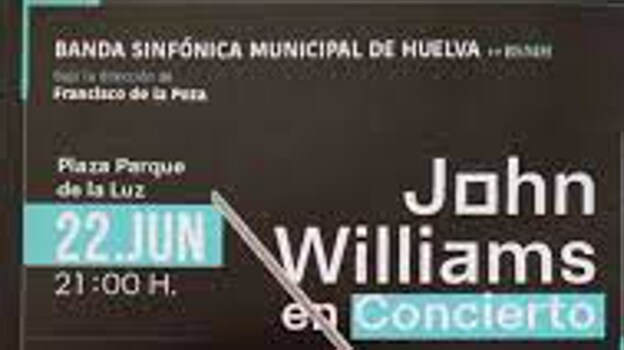 Cartel del concierto de la Banda Sinfónica Municipal de Huelva