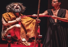 La 'Comedia del Recibimiento' lleva al Castillo de Niebla la conquista de Canarias y el etnocidio de los guanches